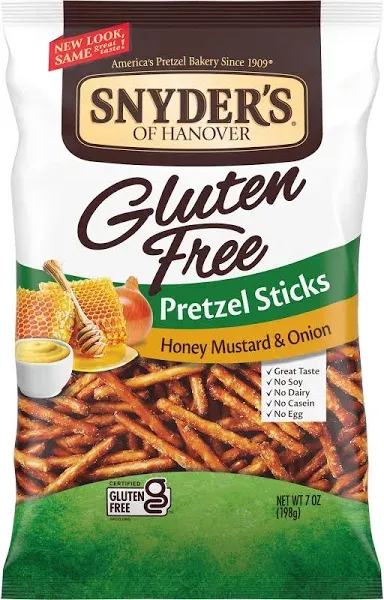 Snyder's of Hanover Gluten Free Honey Mustard & Onion Pretzel Sticks (7 oz)