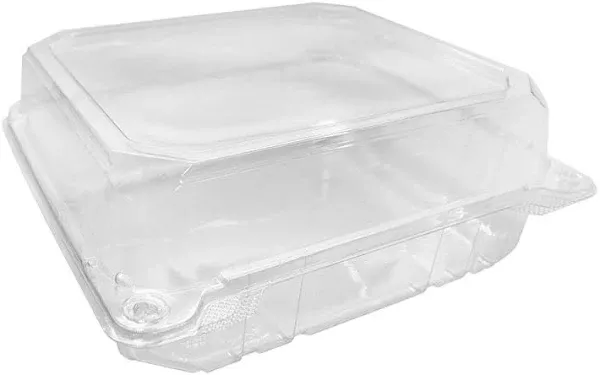 Karat 8''x8'' PET Hinged Containers