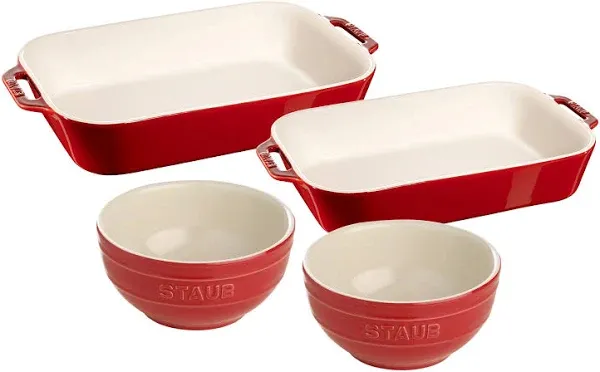 Staub Ceramic 4-pc Baking Dish Set