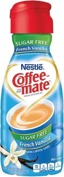 Coffee Mate Coffee Creamer Sugar Free French Vanilla