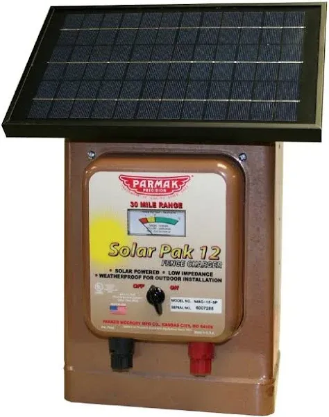 Parmak Precision Magnum Solar-Pak 12 Electric Fence Charger Ea