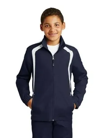 Sport-Tek Youth Colorblock Raglan Jacket