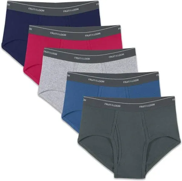 Fruit of the Loom Men's Cotton Mid-Rise Fashion Briefs 3-Pack