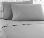 Micro Flannel Greystone Queen Sheet Set