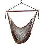 Sunnydaze Decor Hanging Caribbean Extra Large Hammock Chair - Mocha