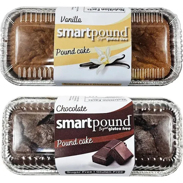 SmartPound Vanilla Pound Cake and Chocolate Pound Cake 2-Pack