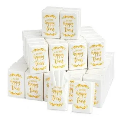 60-Count Wedding Facial Tissue Packs