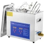 Professional Ultrasonic Cleaner 6L with Digital Timer&Heater - Excellent Cleaning Machine for Watch Instruments Industrial Parts