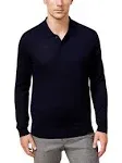 Club Room Men's Merino Wool Blend Polo Sweater