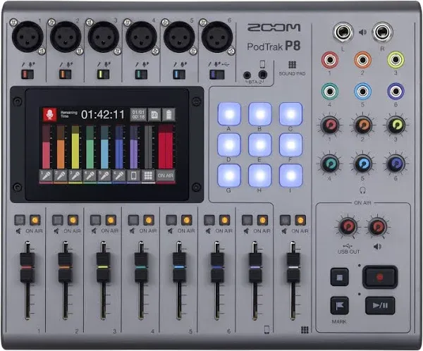 Zoom PodTrak P8 Podcast Recorder