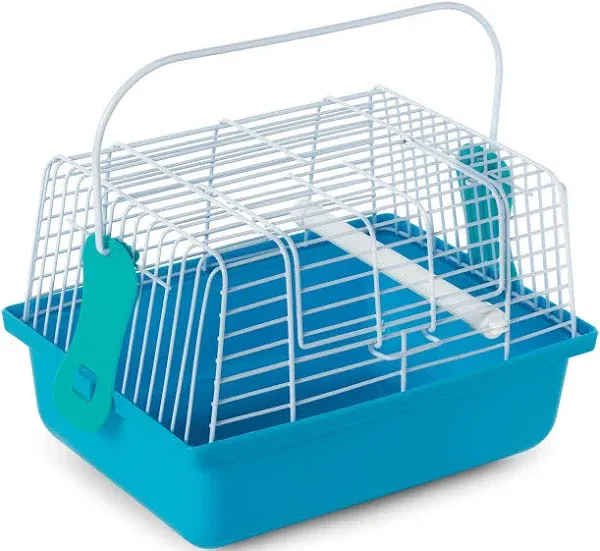 Prevue Pet Products Travel Cage for Birds and Small Animals, Blue (SP1304BLUE), 9.0" L x 5.6" W x 6.1" H