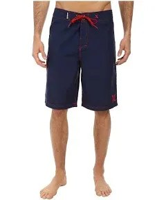 Hurley Men&#039;s One &amp; Only 2.0 Boardshorts, Navy/Red, 44