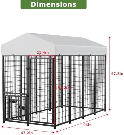 ROOMTEC Large Dog Kennel