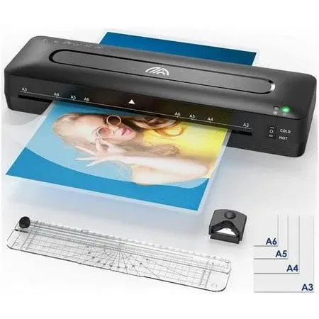 Laminator Machine A3 Laminating Machine - 13 Inches Cold and Thermal Laminator