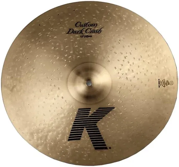 Zildjian 17" K Custom Dark Crash Cymbal | Reverb