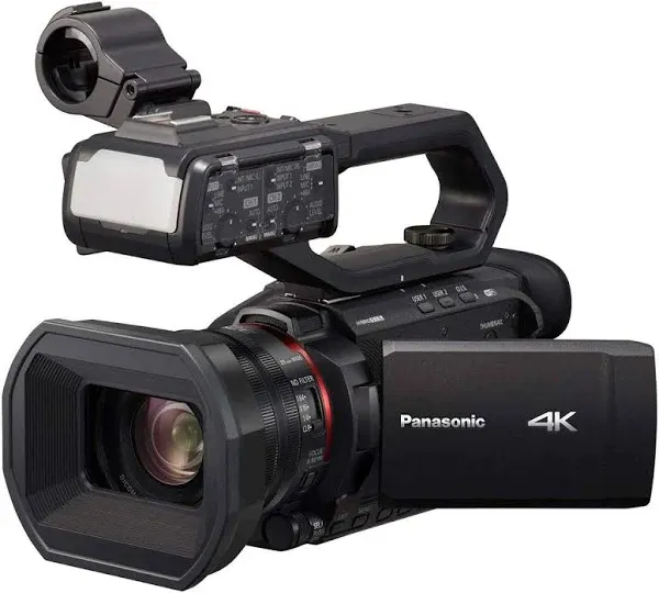 Panasonic HC-X2000 UHD 4K 3G-SDI/HDMI Pro Camcorder with 24x Zoom W/Soft Case + Sandisk Extreme Pro 64GB Card + Clean and Care Set + More - Starter Bundle