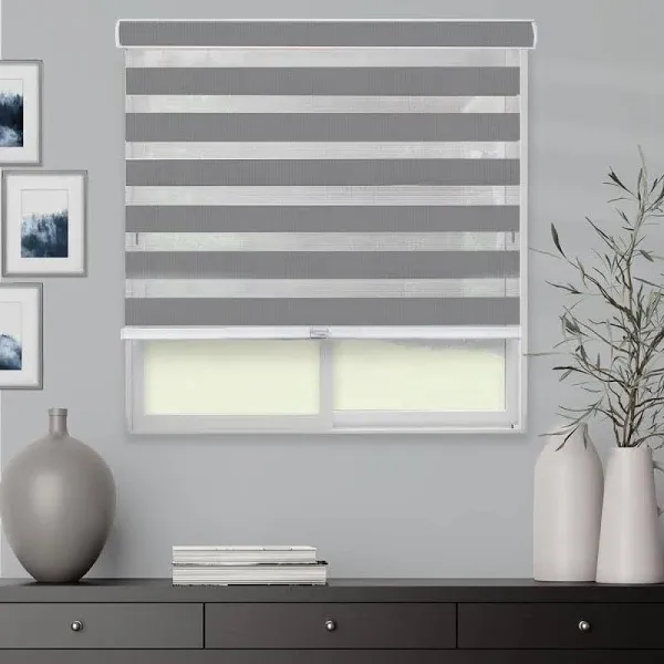  Zebra Blinds , Roller Window Shades , Blinds for 58&#034;W X 72&#034;H Basic Natural