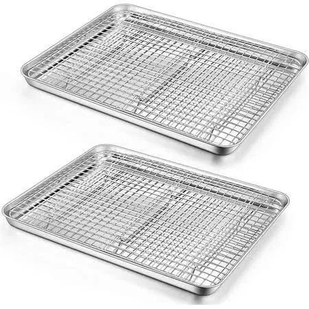 Stainless Steel Baking Sheet with Rack Set