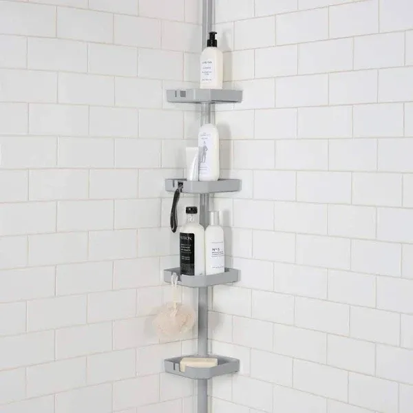 Bath Bliss 4 Tier Tension Corner Shower Organizer Caddy