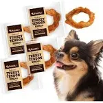 Afreschi Turkey Tendon Dog Treats Premium All-Natural Hypoallergenic Dog Chew Treat Easy to Digest Alternative to Rawhide Ingredient Sourced