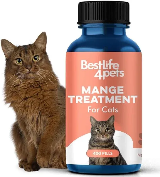 Bestlife4pets Demodectic Mange and Scabies Relief for Cats