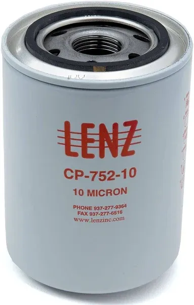 Lenz Replacement Filter Element 10 Micron 20 GPM 200 Psi