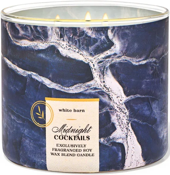 Bath &amp; Body Works/White Barn MIDNIGHT COCKTAILS  14.5 oz.  Candle- Exotic Scent