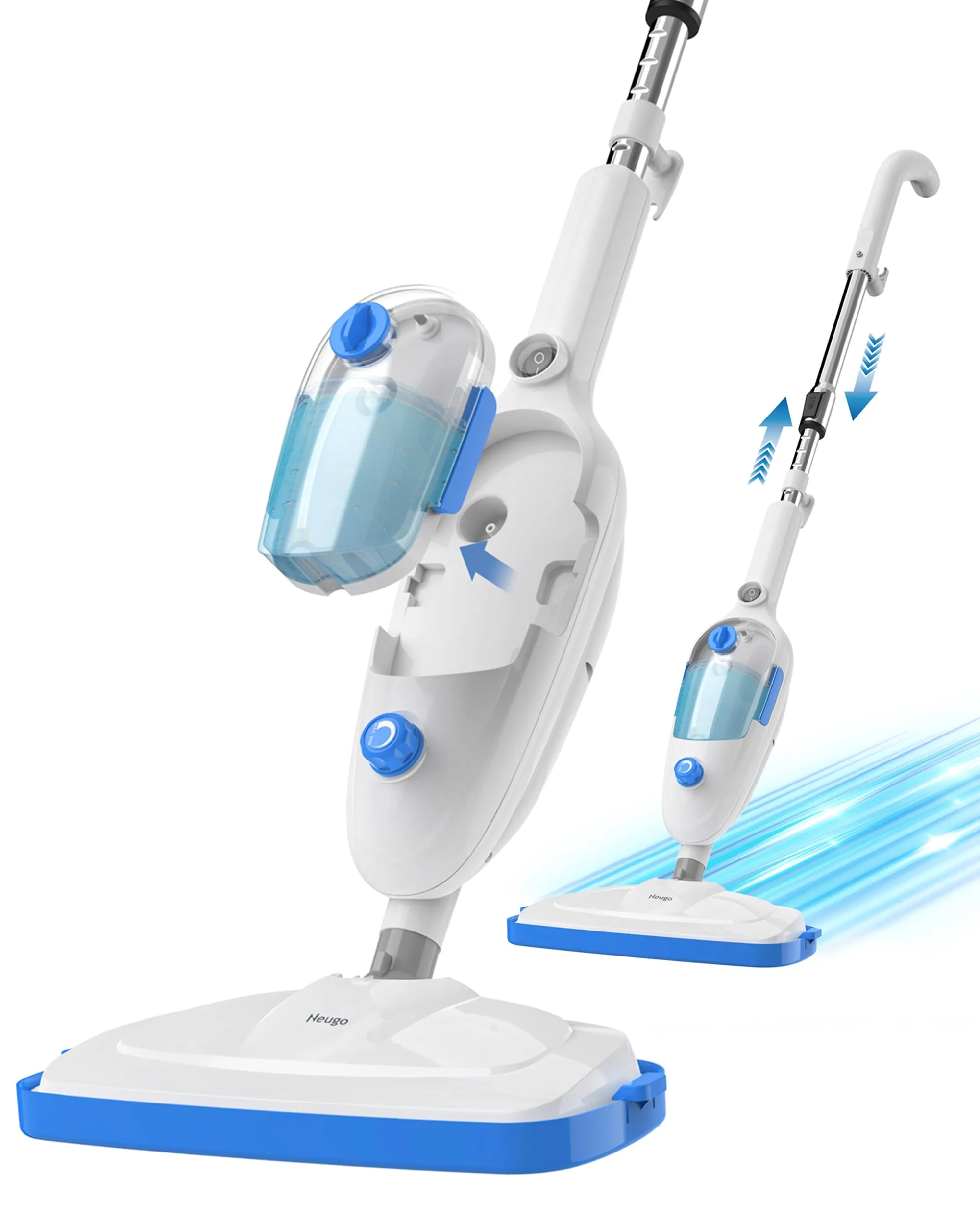 Steam Mop for Hardwood Floor Cleaning, Floor Steamer Cleaner Lightweight for 