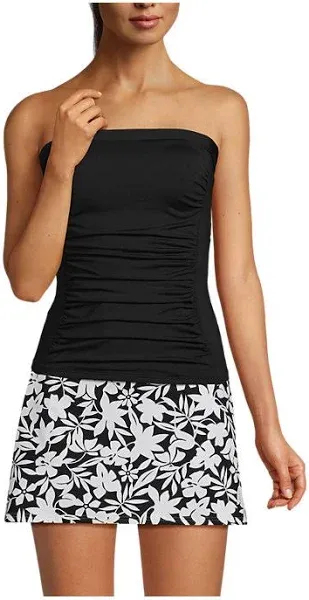 Lands' End Women's Bandeau Tankini Swimsuit Top