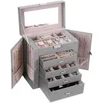 Jewelry Storage Box Case , Organizer for Women Watch Ring Earrings Storage Box