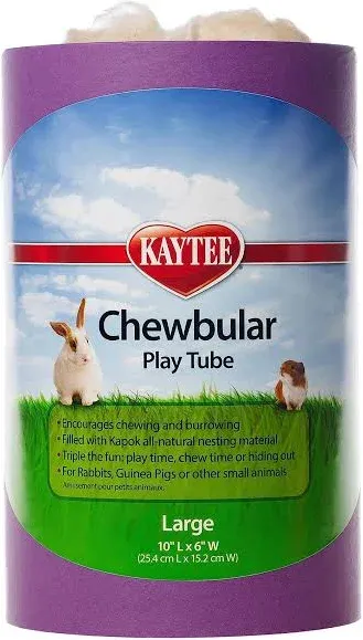 Super Pet Chewbular Play Tube Small (6&#034; Long x 2.5&#034; Wide) Rat mice Gerbils hamst