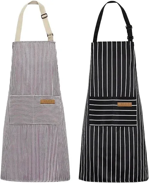 NLUS 2 Pack Kitchen Cooking Aprons