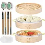 Maca Rio Bamboo Steamer Basket Set