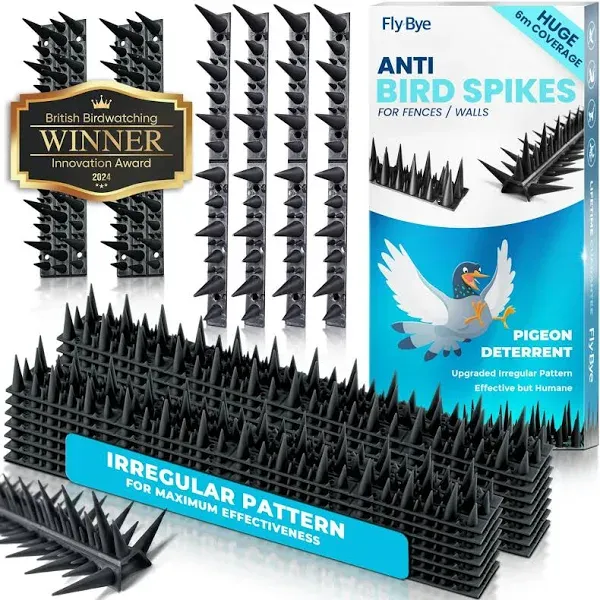 Anti Bird Spikes - Huge 19.6ft Coverage with 2500 Spikes - Pigeon Deterrent -...