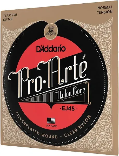 D'Addario EJ45 Normal Tension Pro-Arte Nylon Classical Guitar Strings