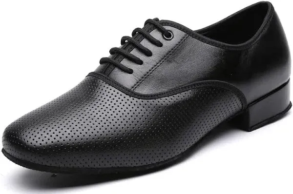 Men&#039;s Black Ballroom Latin Performance Shoes Waltz Modern Dancing Practice Shoe