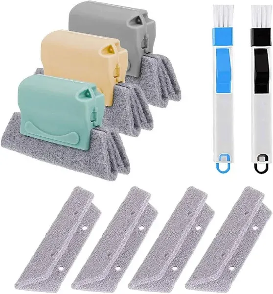 Magic Window Track Cleaner, Window Groove Cleaning Brush Tools Set