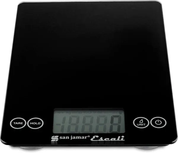 San Jamar SCDG15BK Escali Arti Digital Scale Square 15 Lb. X 0.1 Oz./7 Kg X 1 G