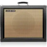 GUC112BK | 1 x 12" 65W Guitar Speaker Cabinet with Birch Plywood Construction, Black Tolex, Wheat Cloth Grille | Reverb