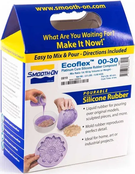 Ecoflex™ 00-30 Super-Soft, Platinum Cure Silicone Rubber, Pint Unit