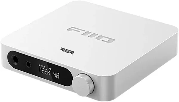 FiiO K11 R2R DAC and Headphone Amplifier for Home Audio or PC, 6.35mm and Balanced 4.4mm, RCA, Coaxial, Optical, 1300mW, 384kHz/24Bit DSD256 (Silver)