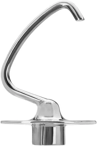 Stainless Steel Dough Hook for KitchenAid 4.5/5 Quart Tilt-Head Stand Mixer, Fit for Classic, Classic Plus and Artisan Serie K45SS, KSM75, KSM90, KSM95, KSM150, Heavy Duty and Dishwasher Safe