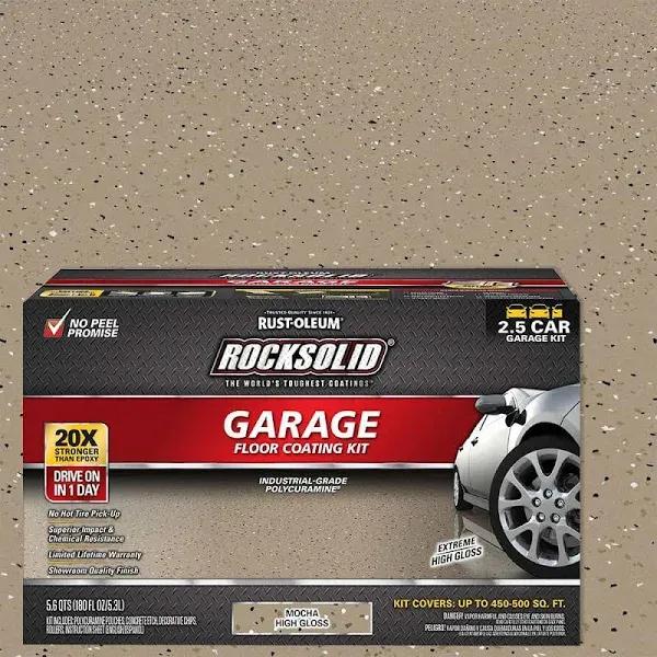 Rust- Oleum Rock Solid Polycuramine Garage Floor Coating Kit