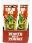 Van Holten's King Size Sour Sis Pickle in A Pouch Pack of 12