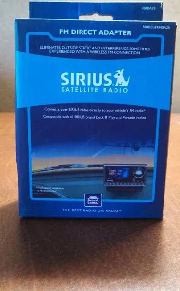 SiriusXM FMDA25 Wired FM Direct Adapter Kit