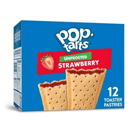 Pop-Tarts Toaster Pastries Strawberry Unfrosted