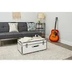 Seward Trunk` 30" Storage Trunk (White)