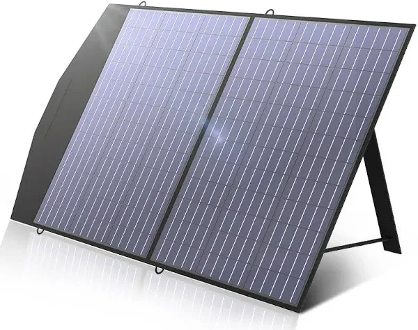 FoldablePortab<wbr/>le Solar Panel 100/200W Solar Battery Charger Outdoor Powerstation