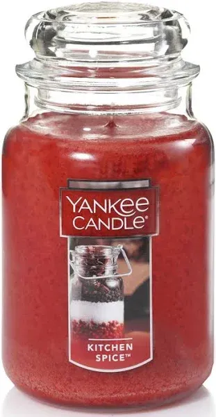 Yankee Candle Kitchen Spice Scented, Classic 22oz Large Jar, 