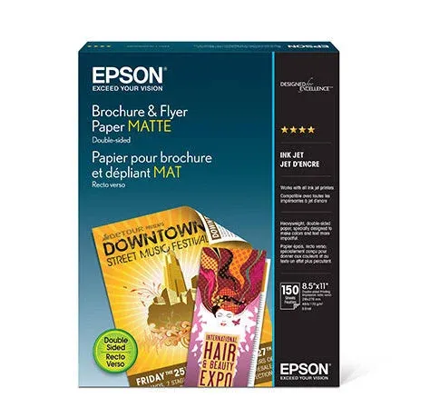 EPSON BROCHURE AND FLYER PAPER MATTE 8.5&#034; X 11&#034;